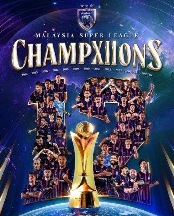 开云体育下载-霸主！柔佛新山实现马来超12连冠，赛季19战全胜进86球丢7球